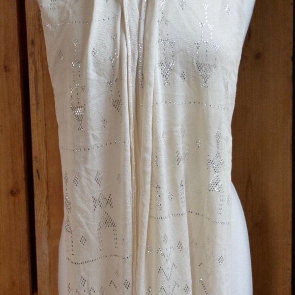 Assiut or Tulle bi telli scarf with beading - Picture 3 of 4